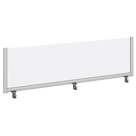 Bush Business Furniture Desk Divider Privacy Panel, 66"W, Frosted Acrylic, Standard Delivery