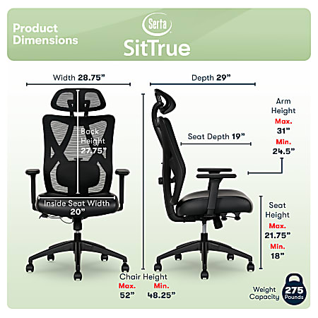 Serta sit true chair clearance