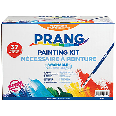 Prang&reg; Washable Tempera Paint Kit, Kit Of 37 Pieces