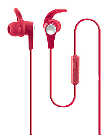 Ativa&trade; Hook Earbuds With Aux Connector, Red