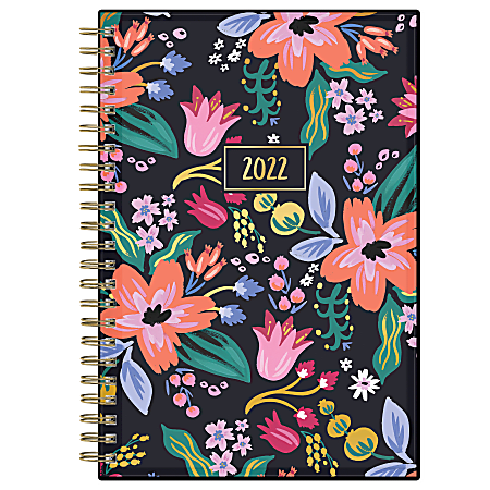 Blue Sky™ Idlewild Weekly/Monthly Planner, 5” x 8”, Floral Mini, January To December 2022, 134895