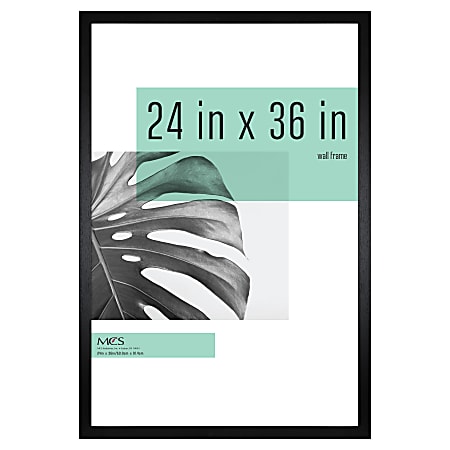 MCS Gallery Poster Frame, 24&quot; x 36&quot;, Black Woodgrain