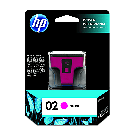 HP 02 Magenta Ink Cartridge, C8772WN