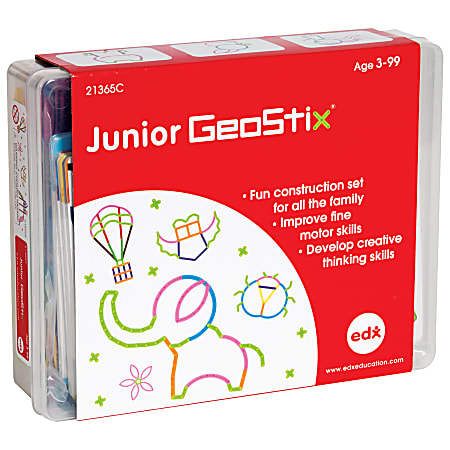 Edx Education Junior GeoStix 230-Piece Construction Set
