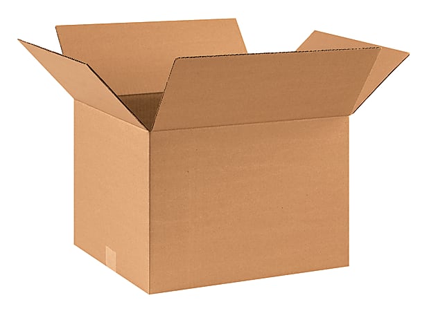 Partners Brand Corrugated Boxes, 17" x 14" x 12", Kraft, Pack Of 25