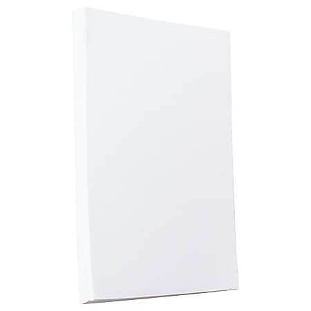 JAM Paper Strathmore 24 Lb Paper, 6" x 9", White Wove, Pack Of 100 Sheets