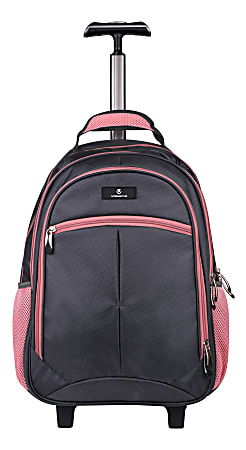 Volkano Orthopaedic Trolley Backpack With 15.6 Laptop Compartment