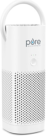 Pure Enrichment PureZone HEPA Mini Portable Air Purifier, 54 Sq. Ft. Coverage, White