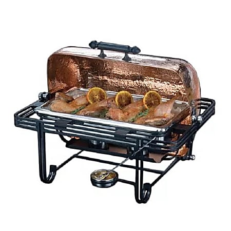 American Metalcraft Roll-Top Chafer With Cover, Rectangular, 8 Qt, Copper