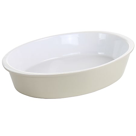 Martha Stewart Stoneware Oval Baker, 13” x 9-1/2”, Taupe