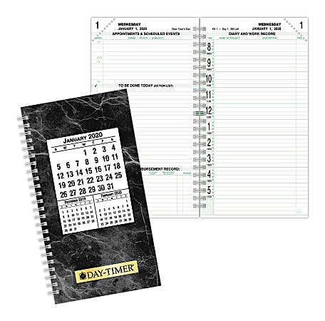 Day-Timer® Classic Daily Pocket-Size Planner Refill, 3-1/2" x 6-1/2", January To December 2020, 870102001