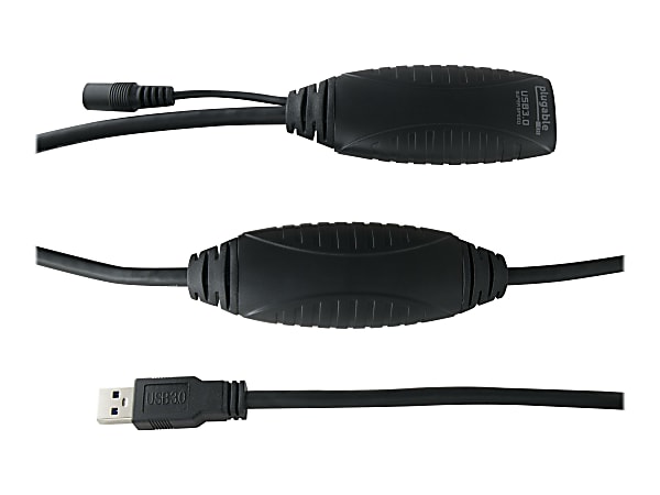 Plugable - USB extension cable - USB Type A (M) to USB Type A (F) - USB 3.0 - 33 ft - with 12V AC power adapter