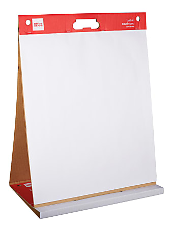 Office Depot Brand Easel Pad 20 x 23 Tabletop with Built In Stand