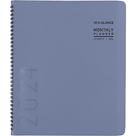 AT-A-GLANCE Standard Diary 2024 Diary Journal Ruled Red Large 7 34 x 12 -  Daily