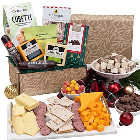 Gourmet Gift Baskets Holiday Sweet and Savory Gift Box, Multicolor