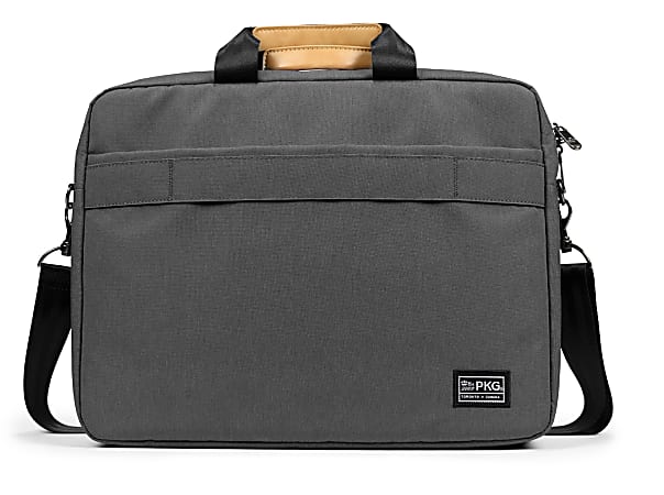 PKG Bags Spadina Messenger Bag, 16”H x 12”W x 3-1/2”D, Gray