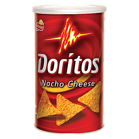 Doritos Chips, 3.25 Oz. Canisters, Carton Of 12