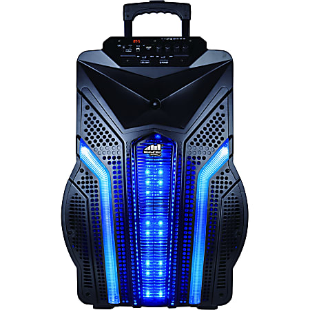 Naxa NDS-1511 Portable Bluetooth Speaker System - Black - Battery Rechargeable - USB