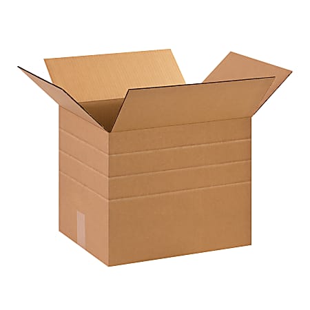 Office Depot® Brand Multi-Depth Corrugated Cartons, 12" x 15" x 12", Kraft, Pack Of 25