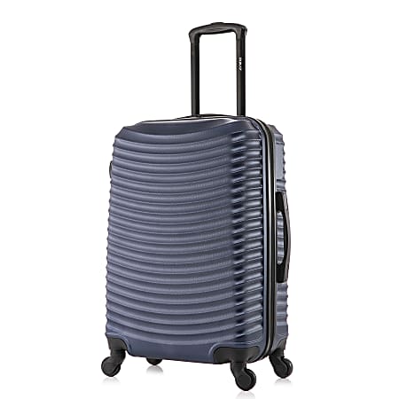 DUKAP Adly ABS Hardside Spinner Suitcase, 25-7/16”H x 16-15/16”W x 10-1/4”D, Blue
