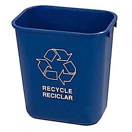 Carlisle Recycling Container, 28 Quart, Blue