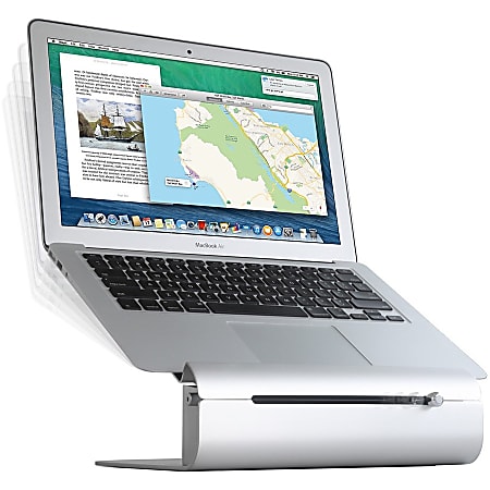 Rain Design ILevel2 Adjustable Height Laptop Stand - Silver/Space Gray Patented Slider Desk Riser