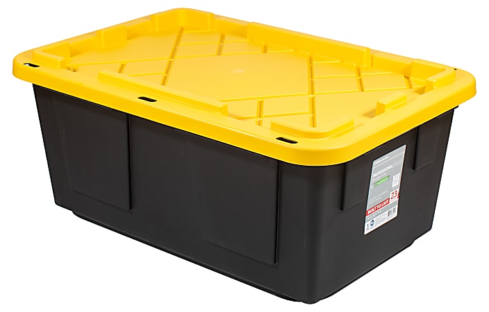 IRIS Plastic Storage Container With HandlesLatch Lid 22 x 16 12 x 13 Clear  - Office Depot