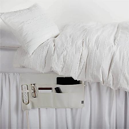 Dormify Non-Slip Bedside Caddy, White