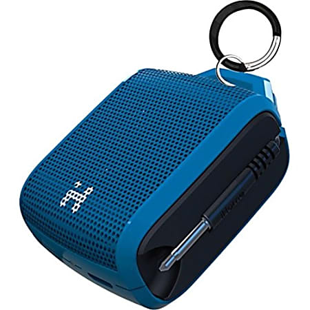 iHome Rechargeable Portable Speaker System, Blue/Black