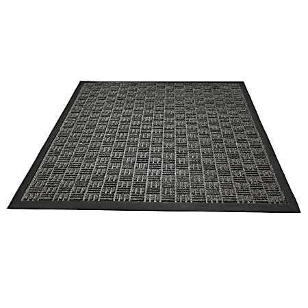 Realspace Tough Rib Floor Mat 4 x 6 Charcoal - Office Depot