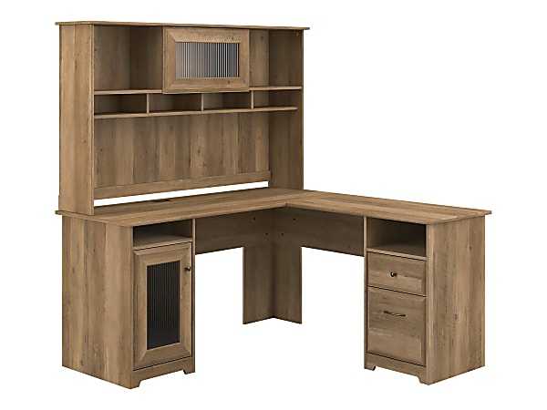 Bush furniture cabot 60w l shaped computer desk with hutch 2025
