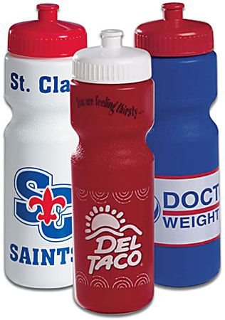 Reusable Sports Bottle With Push-Pull Cap, 28 Oz.