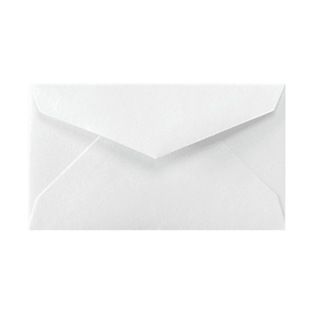 LUX Mini Envelopes, 2 1/8" x 3 5/8", Gummed Seal, Bright White, Pack Of 1,000