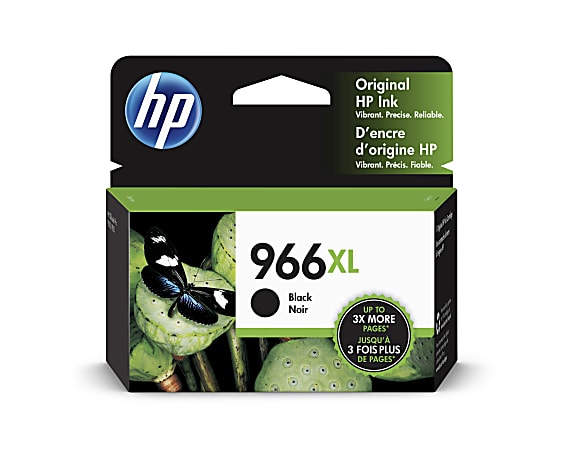 HP 966XL Extra-High-Yield Black Ink Cartridge, 3JA04AN