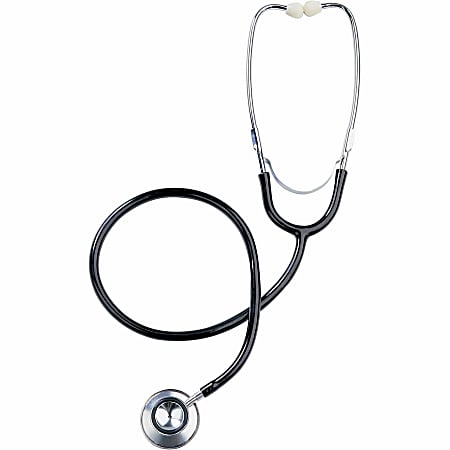 Medline Dual-Head Stethoscope - Latex-free - Black Medline Dual-Head Stethoscope - Latex-free - Black