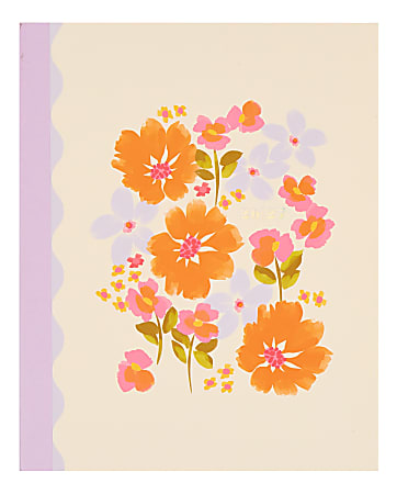Organized by Happy Planner 12-Month Monthly/Weekly Classic Book Bound Soft Planner, 7-3/4" x 9-3/4", Sunshine Blooms Bouquet, July-June, Total Qty 1