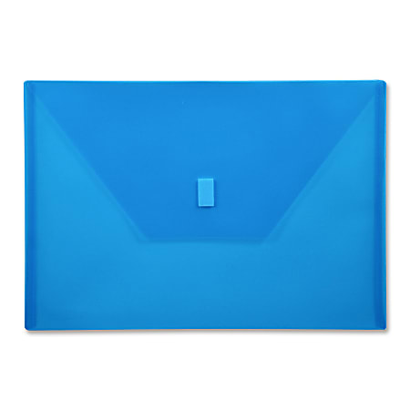 Lion VELCRO®-Closure Poly Envelope, 13" x 9 3/8", Blue