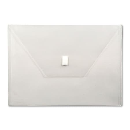 Lion VELCRO®-Closure Poly Envelope, 13" x 9 3/8", Clear