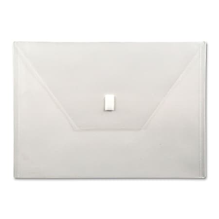 Clear Letter Booklet Envelope w/ Velcro & Expansion 