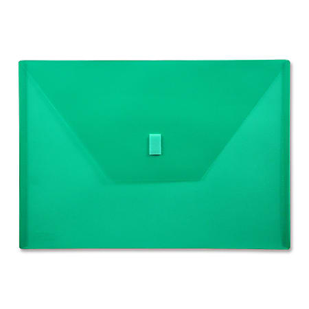 Lion VELCRO®-Closure Poly Envelope, 13" x 9 3/8", Green