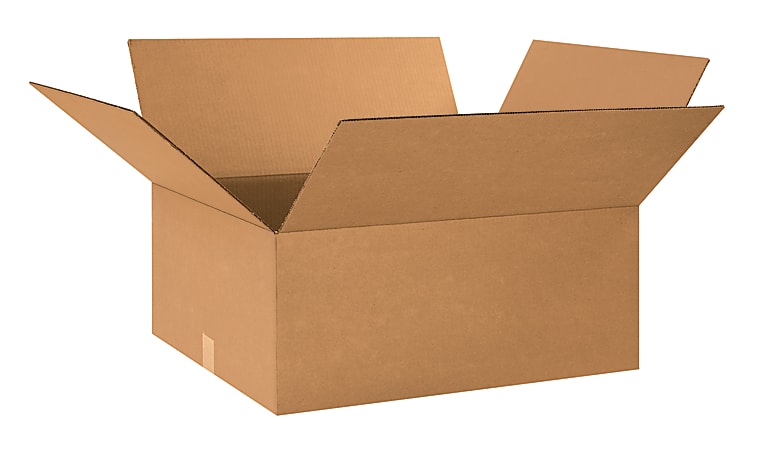 Partners Brand Corrugated Boxes, 24" x 20" x 10", Kraft, Pack Of 10