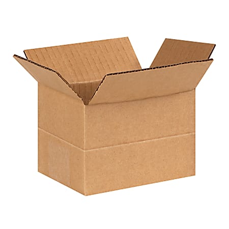 Partners Brand Multi-Depth Corrugated Cartons, 6" x 4" x 4-2", Pack Of 25