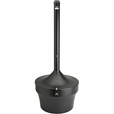 Genuine Joe 4.25-Gallon Smoke Receptacle, Black