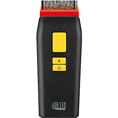 Adesso NuScan 3500TB Bluetooth Antimicrobial Waterproof 2D Barcode Scanner - Wireless Connectivity - 300 scan/s - 12" Scan Distance - 1D, 2D - CCD - Bluetooth - USB - IP66 - Healthcare, Logistics, Library, Warehouse, Retail