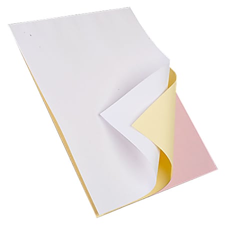 Double-Sided Carbonless Form, 2-Part, 8 1/2" x 11", Black/White