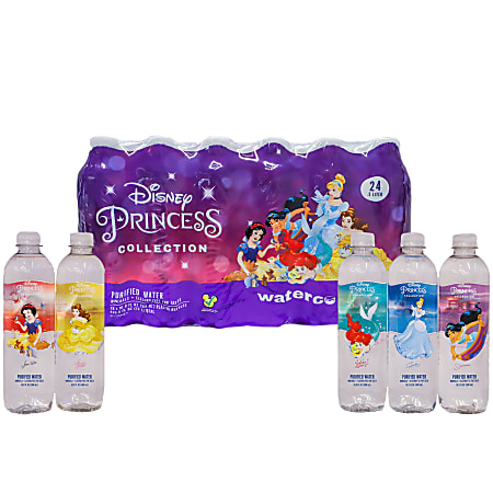 Disney Princess Purified Water, 16.9 Oz, Pack Of 24 Bottles
