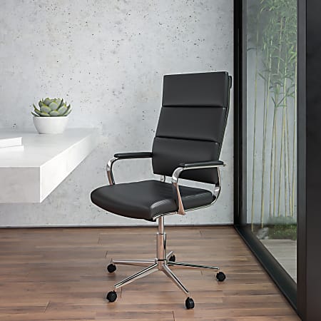 Flash Furniture LeatherSoft Faux Leather High Back Contemporary