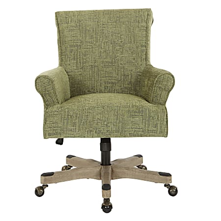 Office Star Megan MetalWood Office Chair Olive Office Depot
