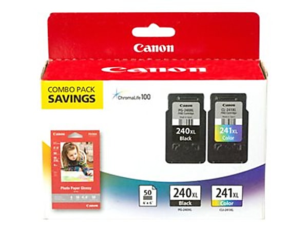 Canon PG-240 / CL-241 Ink Cartridge Combo – Genuine OEM, Retail Box