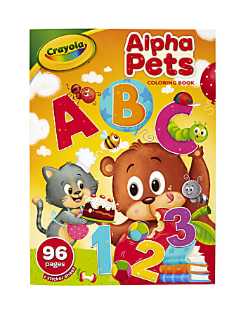 Crayola® 96-Page Alpha Pets Coloring Book